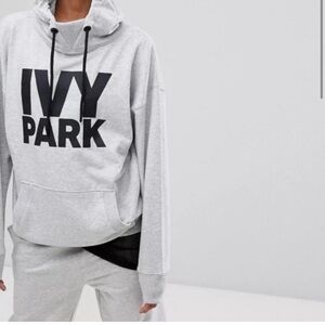 IVY PARK Heather Gray Relaxed hoodie Apparel